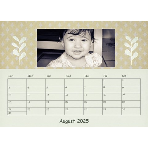 Desktop Calendar 8 5 X 6 By Deca Aug 2025