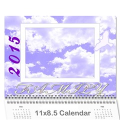 2015 Family quotes calendar - Wall Calendar 11  x 8.5  (12-Months)