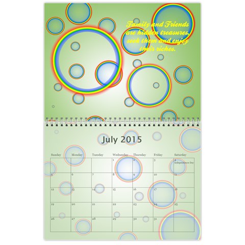 2015 Family Quotes Calendar By Galya Jul 2015