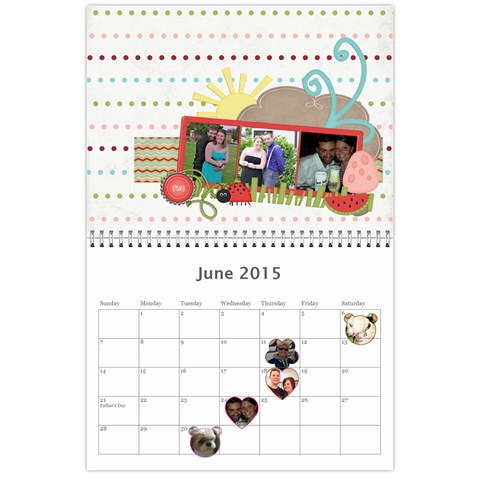 2015 Calendar Jun 2015