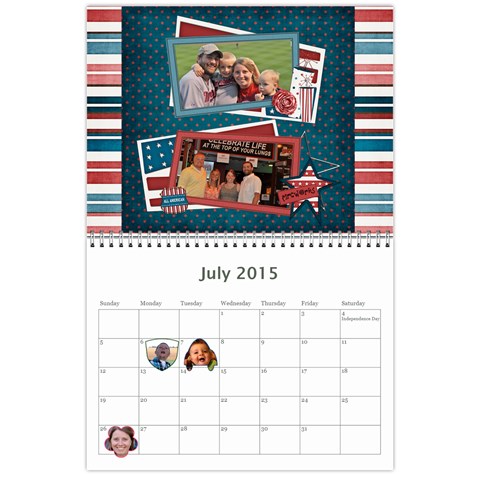 2015 Calendar Jul 2015
