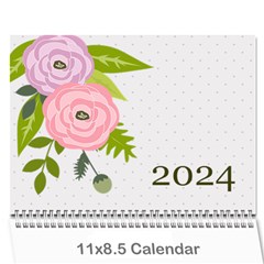 Wall Calendar 11 x 8.5 : Ranunculus Flowers - Wall Calendar 11  x 8.5  (12-Months)