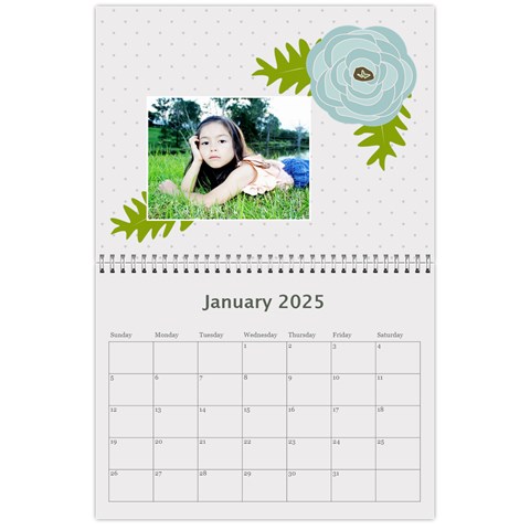 Wall Calendar 11 X 8 5 : Ranunculus Flowers By Jennyl Jan 2025
