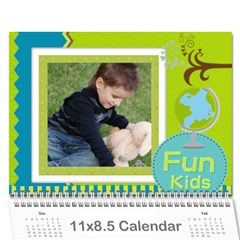 kids - Wall Calendar 11  x 8.5  (18 Months)