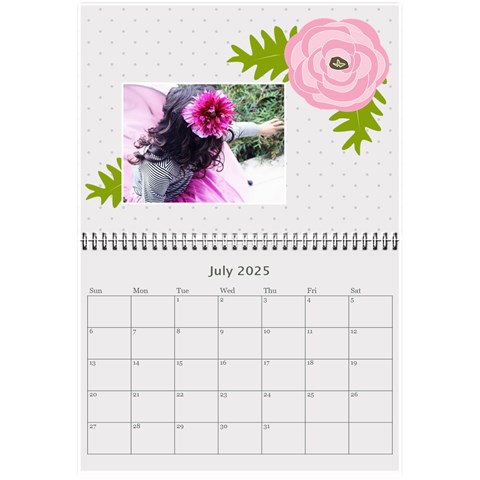 Wall Calendar 8 5 X 6: Ranunculus Flowers By Jennyl Jul 2025