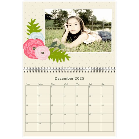 Wall Calendar 8 5 X 6: Ranunculus Flowers 2 By Jennyl Dec 2025