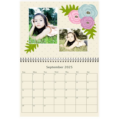 Wall Calendar 8 5 X 6: Ranunculus Flowers 2 By Jennyl Sep 2025
