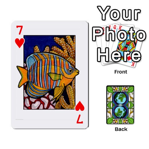 Animals Poker Set By Angela Front - Heart7