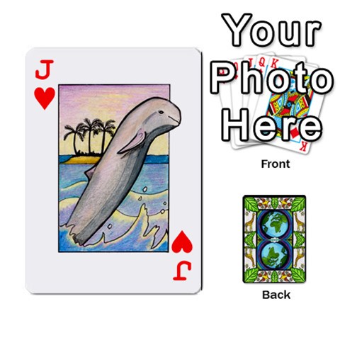Jack Animals Poker Set By Angela Front - HeartJ