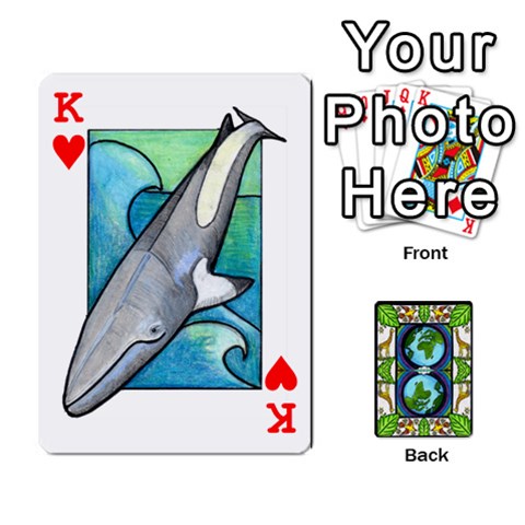 King Animals Poker Set By Angela Front - HeartK