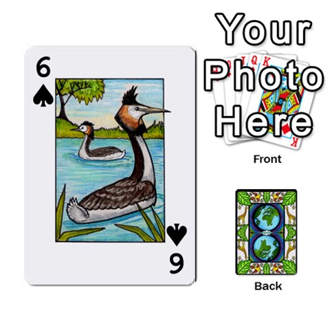 Animals Poker Set By Angela Front - Spade6