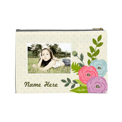 Cosmetic Bag (l): Ranunculus Flowers By Jennyl Back