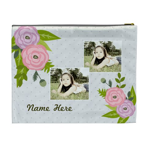 Cosmetic Bag (xl): Ranunculus Flowers2 By Jennyl Back