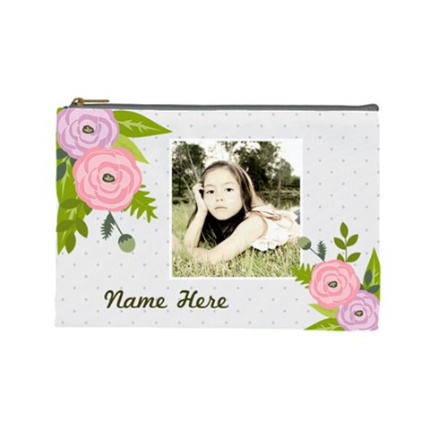 Cosmetic Bag (l): Ranunculus Flowers2 By Jennyl Front