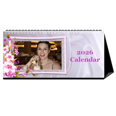 Pretty Floral Desktop Calendar