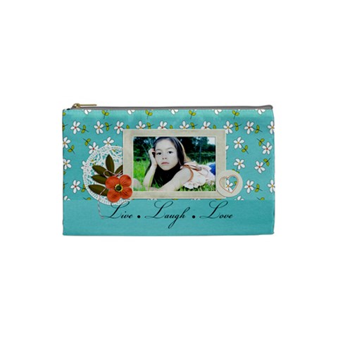 Cosmetic Bag (s):  Live Love Laugh By Jennyl Front