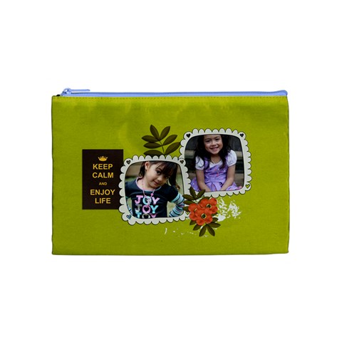 Cosmetic Bag (m):  Keep Calm By Jennyl Front