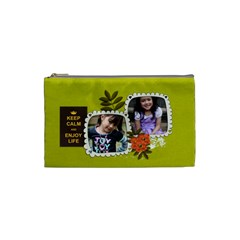 Cosmetic Bag (S):  Keep Calm - Cosmetic Bag (Small)