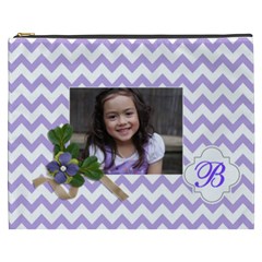 Cosmetic Bag (XXXL): Violet Chevron (7 styles)