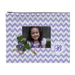 Cosmetic Bag (XL): Violet Chevron (7 styles)