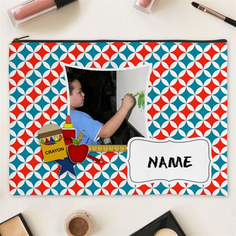 Cosmetic Bag (xxxl): School Stuff2 By Jennyl Front