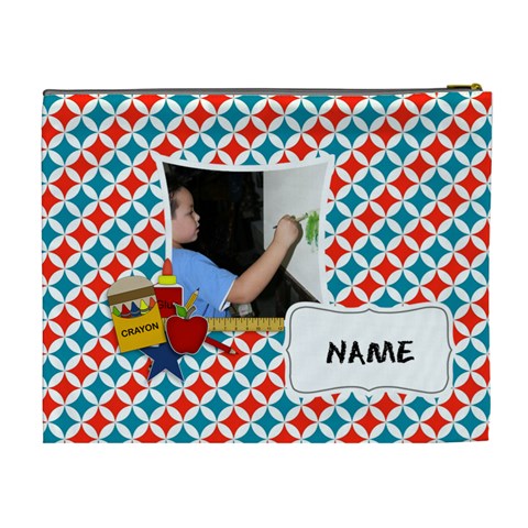Cosmetic Bag (xl): School Stuff2 By Jennyl Back
