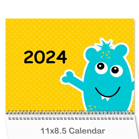 Wall Calendar 11 X 8 5 : Monsters By Jennyl Cover