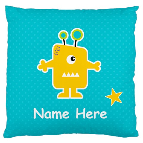 Large Cushion Case (two Sides) : Monster 1 By Jennyl Back