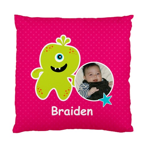 Cushion Case (two Sides) : Monster 2 By Jennyl Front