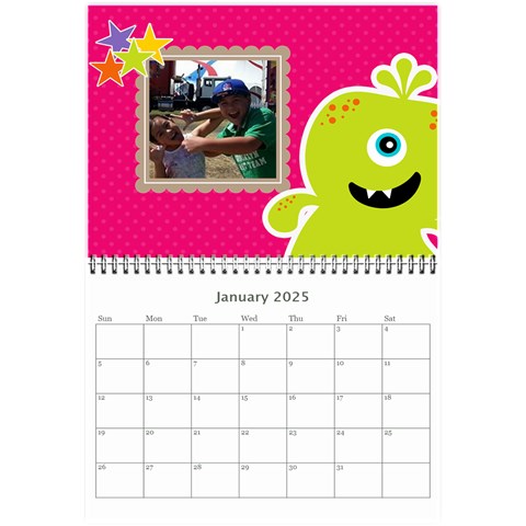 Wall Calendar 8 5 X 6: My Monsters By Jennyl Jan 2025