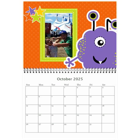 Wall Calendar 8 5 X 6: My Monsters By Jennyl Oct 2025