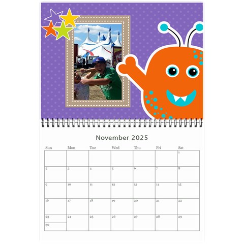 Wall Calendar 8 5 X 6: My Monsters By Jennyl Nov 2025