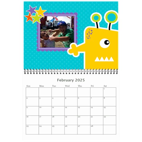 Wall Calendar 8 5 X 6: My Monsters By Jennyl Feb 2025