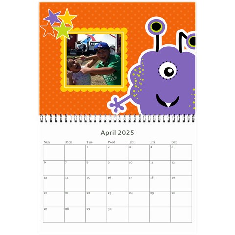 Wall Calendar 8 5 X 6: My Monsters By Jennyl Apr 2025