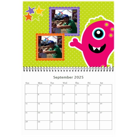 Wall Calendar 8 5 X 6: My Monsters By Jennyl Sep 2025