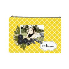 Cosmetic Bag (L): Black Ribbon - Cosmetic Bag (Large)