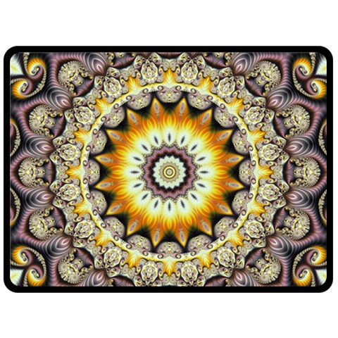 Fractal Fire By Alex Hanley 80 x60  Blanket Back