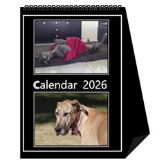 Black And White Mutli Photo Calendar 2026