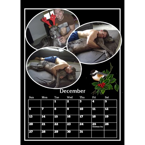 Black And White Mutli Photo Calendar 2026 By Deborah Dec 2026