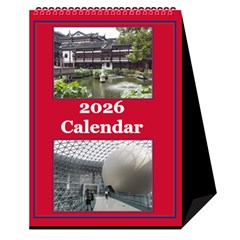 Red And White Multi Photo Calendar 2026
