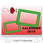 Ladybug - Calendar 2015 - Wall Calendar 11  x 8.5  (12-Months)