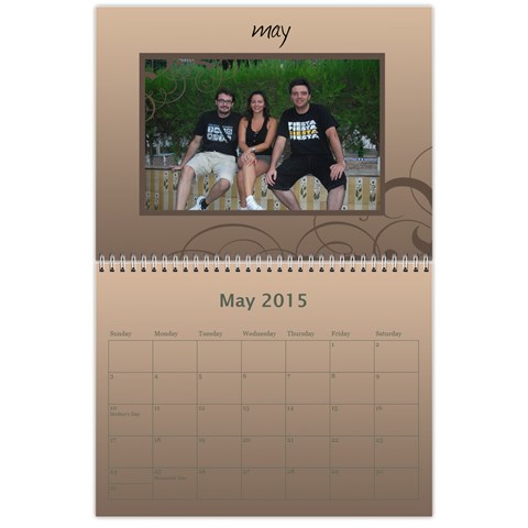 Calendar 2015 By Carmensita May 2015