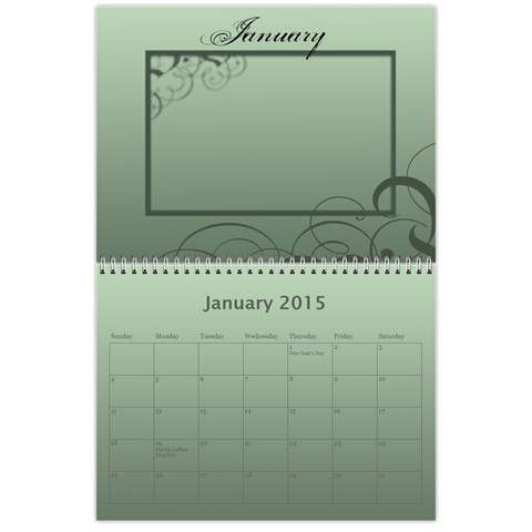 Calendar 2015 By Carmensita Jan 2015