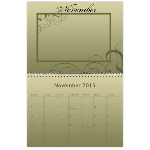 Calendar 2015 By Carmensita Nov 2015