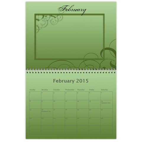 Calendar 2015 By Carmensita Feb 2015