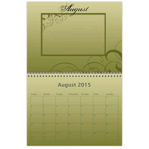 Calendar 2015 By Carmensita Aug 2015