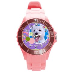 pet - Round Plastic Sport Watch (L)