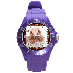 xmas - Round Plastic Sport Watch (L)