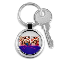 merry christmas - Key Chain (Round)