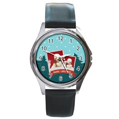 xmas - Round Metal Watch